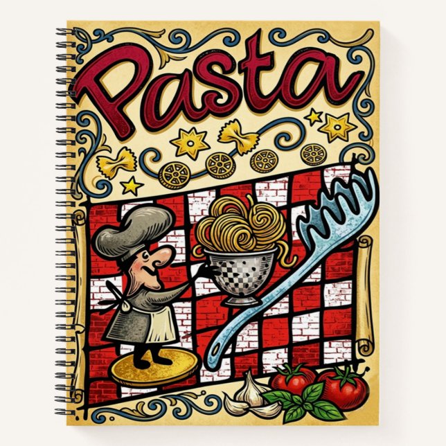 Libro de Recetas Personalizado - Recetario Italian (Anverso)