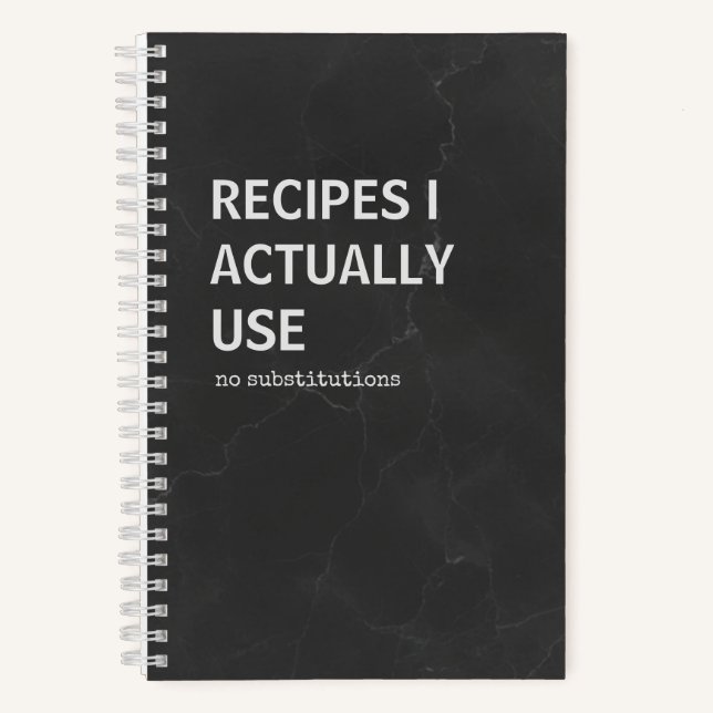 Libro de Recetas Snarky | Cuaderno de Cocina (Anverso)
