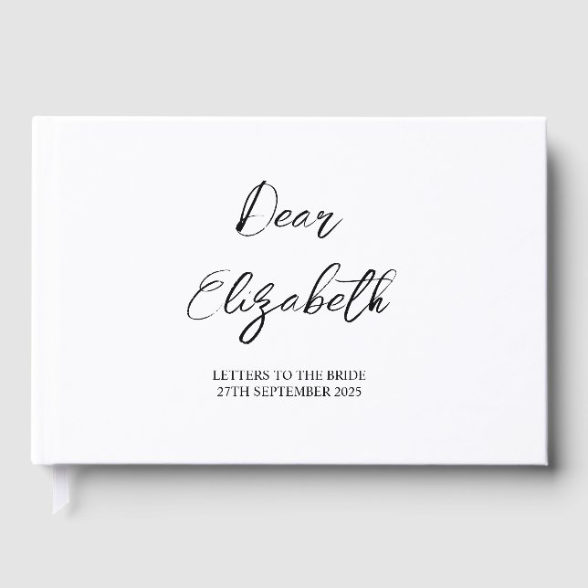 Libro de recuerdos de cartas personalizadas para l (Anverso)