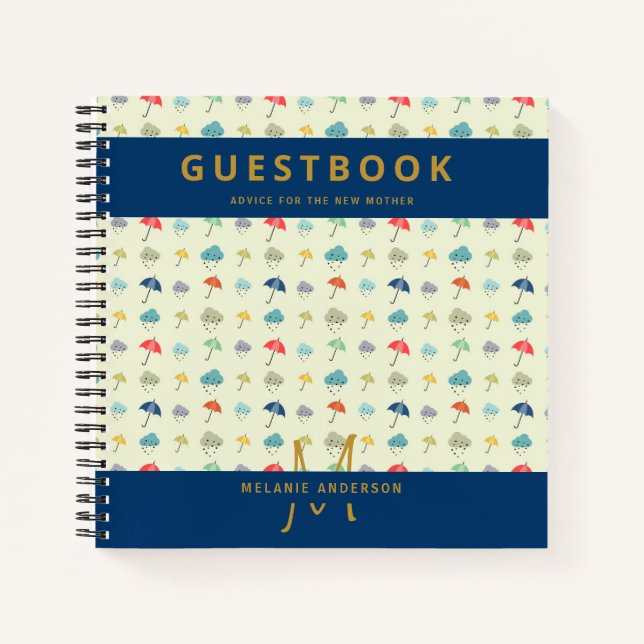 Libro de regalos para invitados de fiesta de bebé  (Anverso)