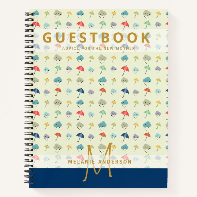 Libro de regalos para invitados de fiesta de bebé  (Anverso)