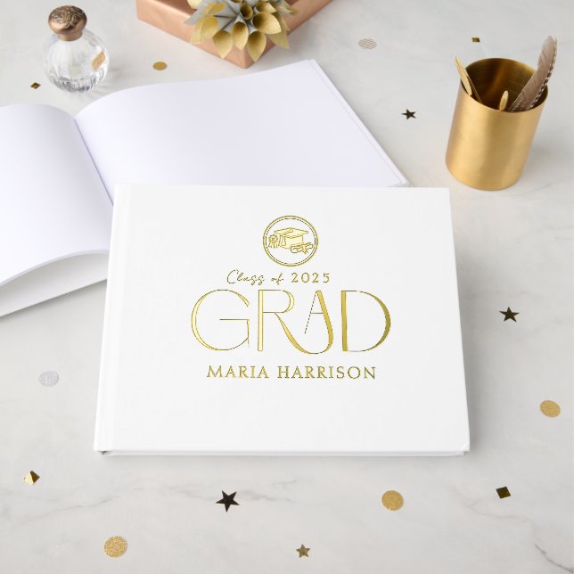 Libro de Relieves metalizados de graduación (Anverso Abierto)