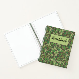 Libro de sketchbook de Ivy Trellis Vintage Green e