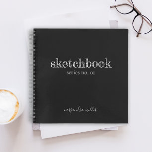 Libro de sketchbook escrito a mano rusa de la mode