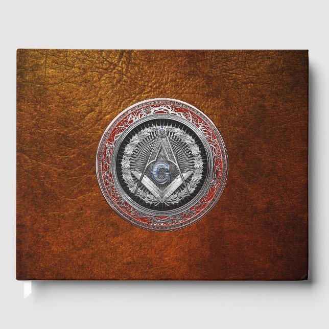 Libro De Visitas [100] Master Mason - Silver Square & Compass (Anverso)