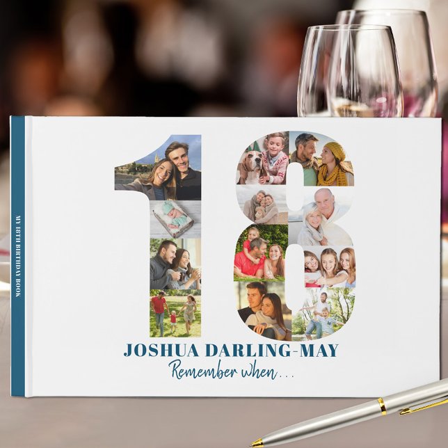 Libro De Visitas 18 Aniversario Recuerde Cuando... Collage de fotos (Subido por el creador)