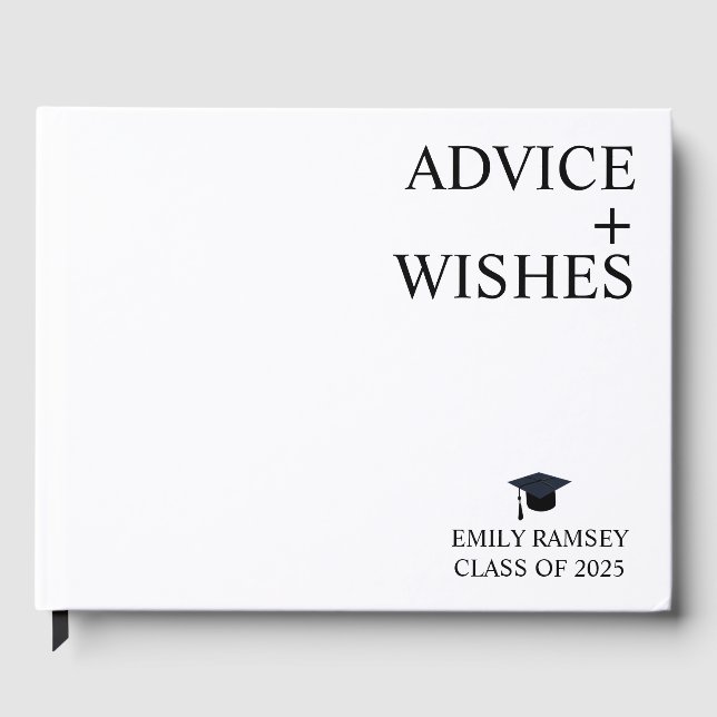 Libro De Visitas 2025 Graduation Party Guest Book, Clase de 2025 Gr (Anverso)