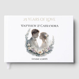 Libro De Visitas 25th Wedding Anniversary Heirloom-Like Celebration
