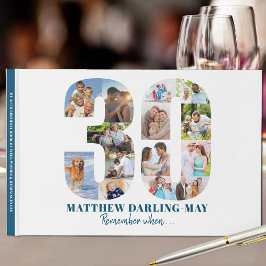 Libro De Visitas 30.º Cumpleaños Recuerde Cuando ... Collage de fot