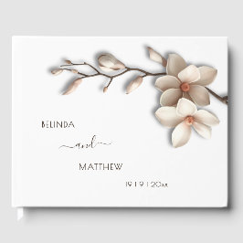 Libro De Visitas 3D Magnolia Flower | Wedding