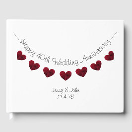 Libro De Visitas 40.º aniversario del Boda