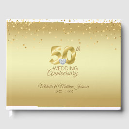 Libro De Visitas 50 Aniversario Boda de Oro personalizado