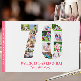 Libro De Visitas 70 Aniversario Recuerde Cuando... Collage de fotos