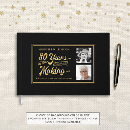 Libro De Visitas 80 AÑOS DE NACIMIENTO EN LAS 2 Fotos