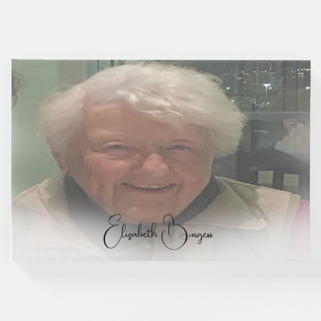 Libro De Visitas 90 cumpleaños foto personal Momento cumpleaños (Anverso)