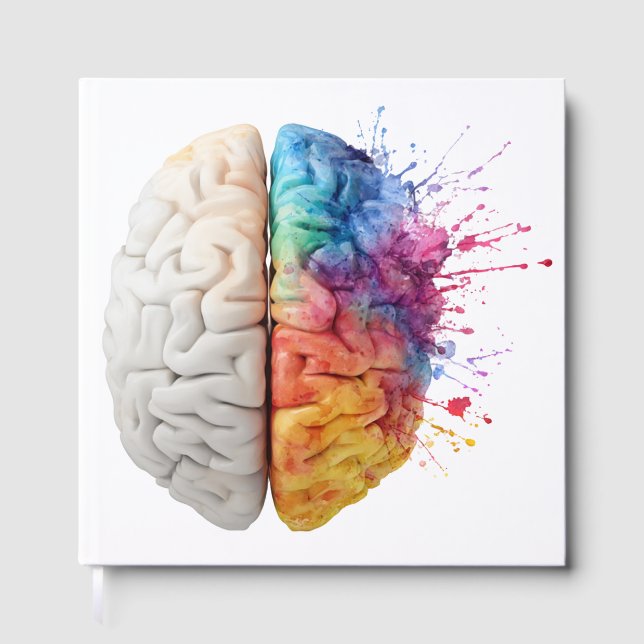 Libro De Visitas A brain divided between logical and creative sides (Anverso)