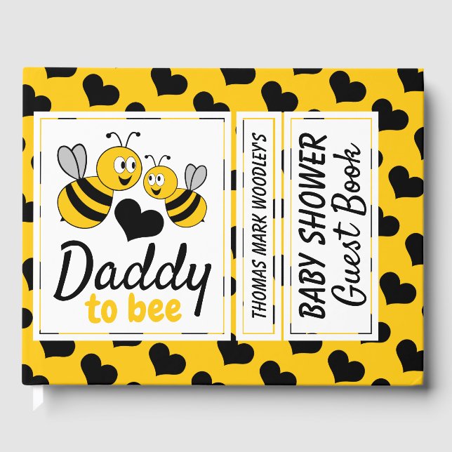 Libro De Visitas Abeja, Baby Shower (Anverso)