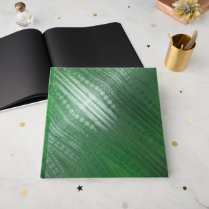 Libro De Visitas Aceptación Patrón de boho ecléctico verde