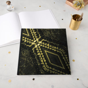 Libro De Visitas Aceptación Textura oscura del boho