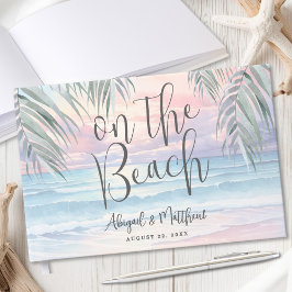 Libro De Visitas Acuarela en la boda en la playa
