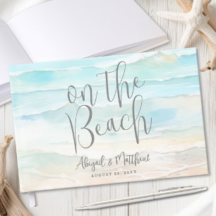 Libro De Visitas Acuarela en la boda en la playa