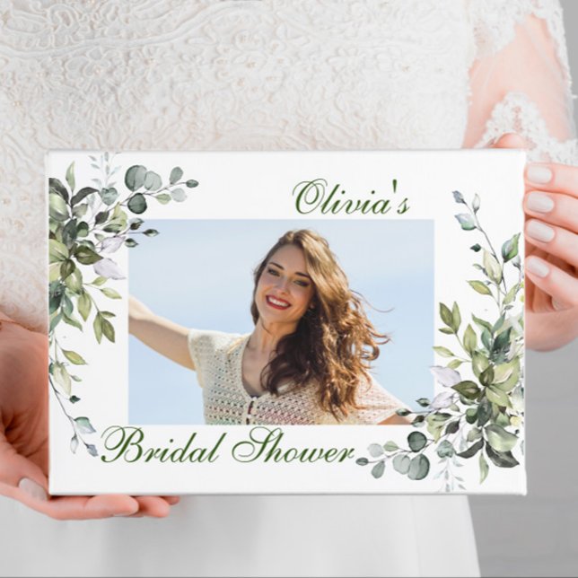 Libro De Visitas Acuarela Eucalyptus Greenery Bridal Shower Photo (Subido por el creador)