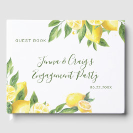 Libro De Visitas Acuarela Limón Ocasión Especial