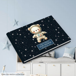 Libro De Visitas Adorable niño astronauta de oseos Teddy Baby Showe