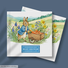 Libro De Visitas Adorable Peter Rabbit Baby Boy Shower Guest Book