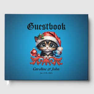 Libro De Visitas Adorables Navidades gatitos.