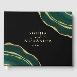 Libro De Visitas Agar verde esmeralda