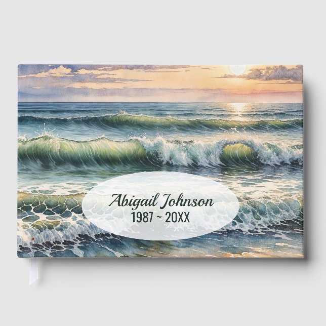 Libro De Visitas Agua Océano Surf y Playa (Anverso)