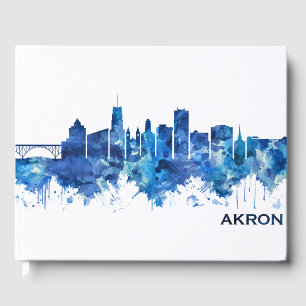 Libro De Visitas Akron Ohio Skyline Blue
