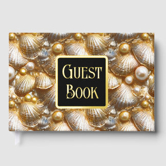 Libro De Visitas Alarma real de patrón de playa de Relieve metaliza