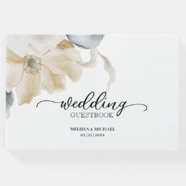 Libro De Visitas ALGO AZUL - Boda FLORAL TRADICIONAL