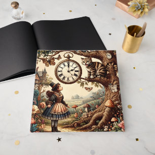 Libro De Visitas Alice y el Gato de Cheshire: Fantasía Caprichosa d