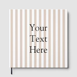 Libro De Visitas Almond & White Stripes 