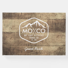 Libro De Visitas Alquiler de esquís Casa Rustic Wood Personalizado 