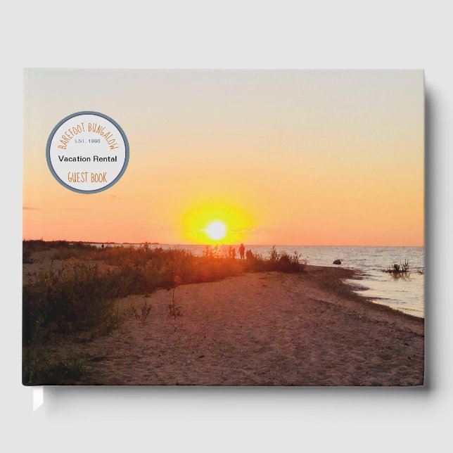 Libro De Visitas Alquiler de vacaciones de Beach Sunset Photo (Anverso)