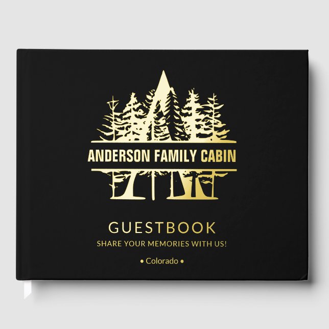 Libro De Visitas Alquiler de vacaciones personalizadas Cabina Casa  (Anverso)