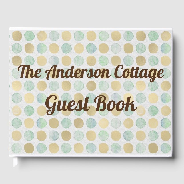 Libro De Visitas Alquiler moderno de vacaciones de moda | Cabaña |  (Anverso)