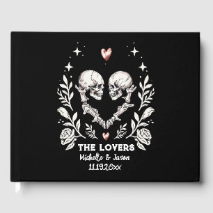 Libro De Visitas Amantes de la muerte personalizada Boda del esquel