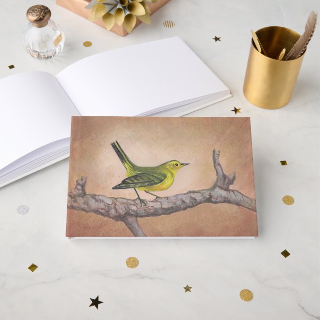 Libro De Visitas Amarillo patito (Anverso Abierto)