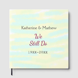 Libro De Visitas Amarillo verde Votos aniversario de renovación de 