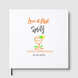 Libro De Visitas Amor a primera spritz naranja negro despedida de s