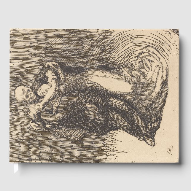 Libro De Visitas Amor consagrado (por Paul-Albert Besnard) (Anverso)