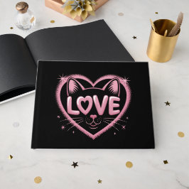 Libro De Visitas Amor de Gato Brillante