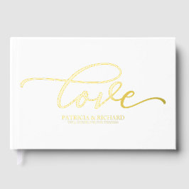 Libro De Visitas Amor Moderno Caligrafía Elegante Boda