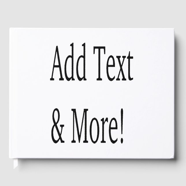 Libro De Visitas ¡Añadir texto y más! Personalizar Su Propio Person (Anverso)