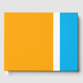 Libro De Visitas Ancha Blanca Azul Ancha Derecha Sobre El Naranja A